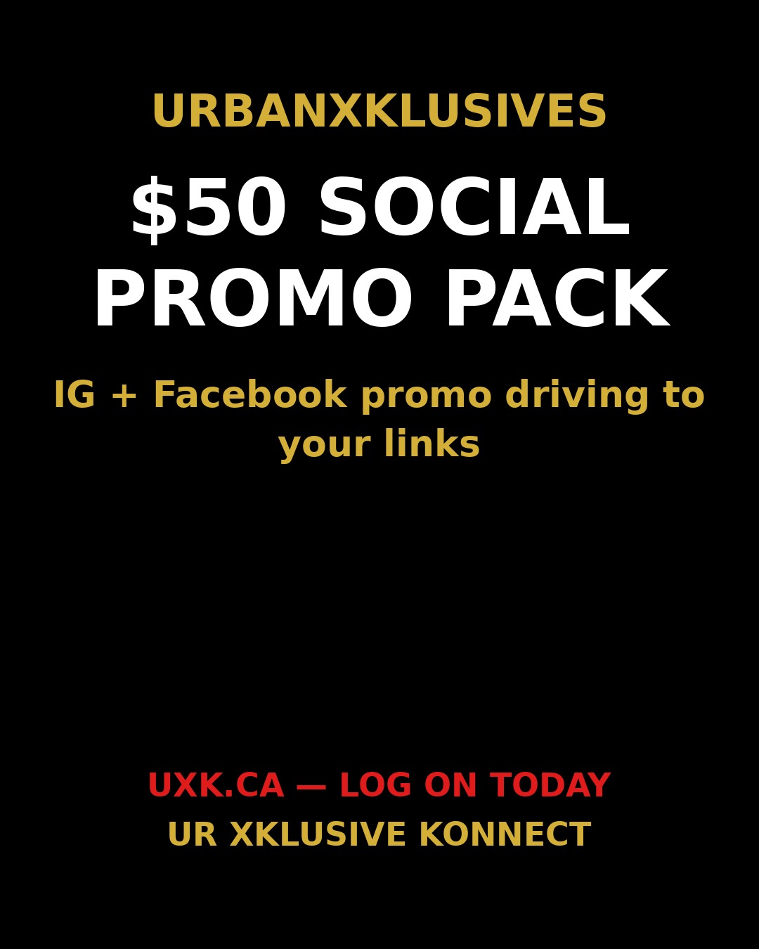 $50 Social Promo Pack gig card